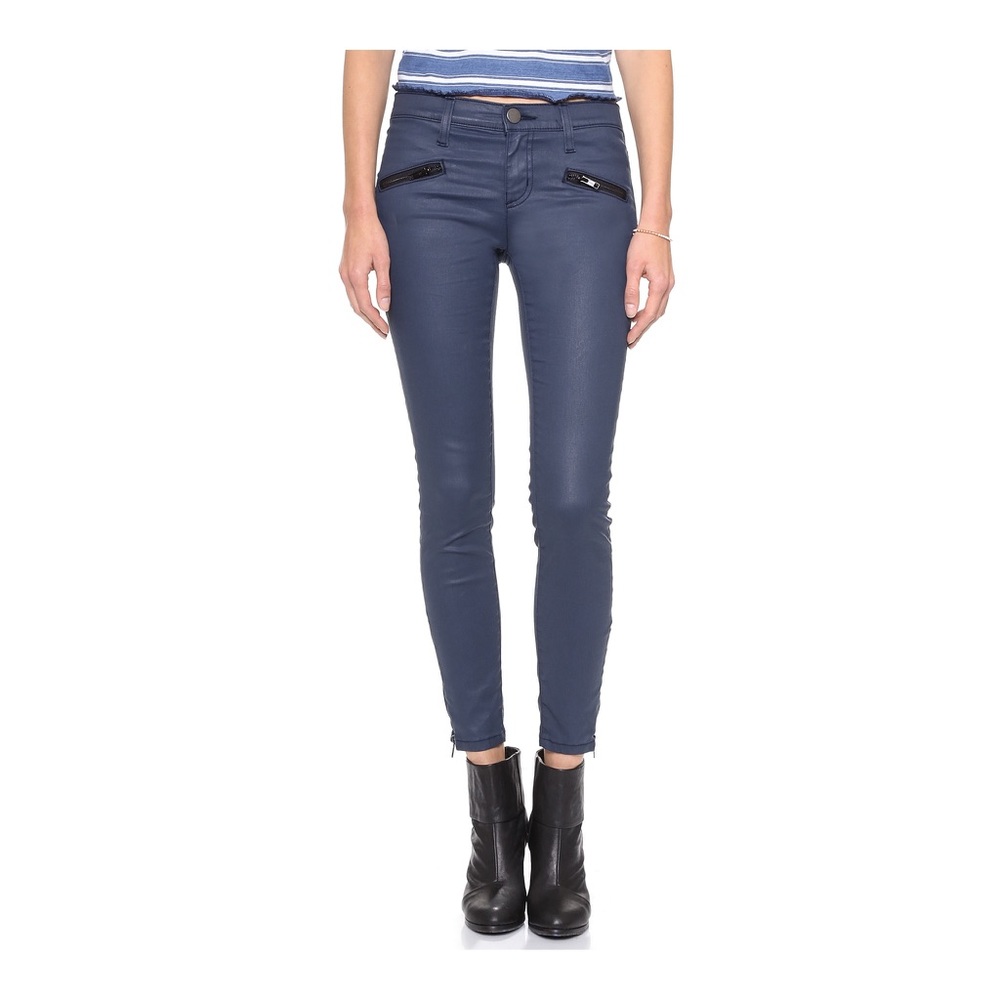 Current Elliot Soho Zip Stiletto Waxed Jean